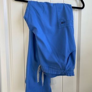 FIGS Yola skinny scrub pant, ceil blue, regular